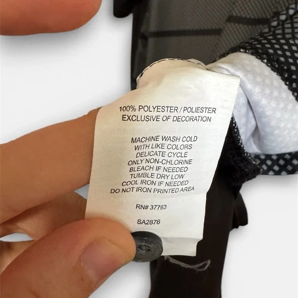 PGA Tour Black and Gray Polo Shirt - Picture 2 of 3